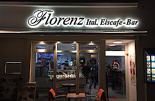 LED Profilbuchstaben – Florenz Eiscafe - Bar