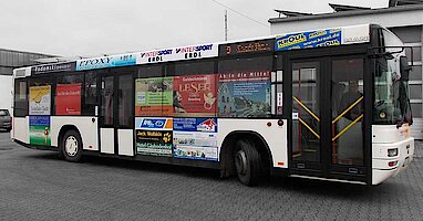Busbeschriftung – Pendelbus - Straubing