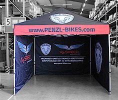 Bedruckter Pavillon – Penzel Bikes