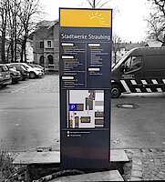 Pylone / Stele  - Stadtwerke Straubing