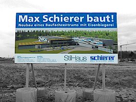 XXL Bautafel inkl. Unterkonstruktion, Schilder Regensburg,  Schilder Deggendorf,  Schilder Landshut,  Schilder Dingolfing,  Schilder Cham