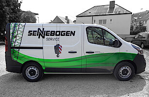 Fahrzeugbeschriftung – Sennebogen - Straubing